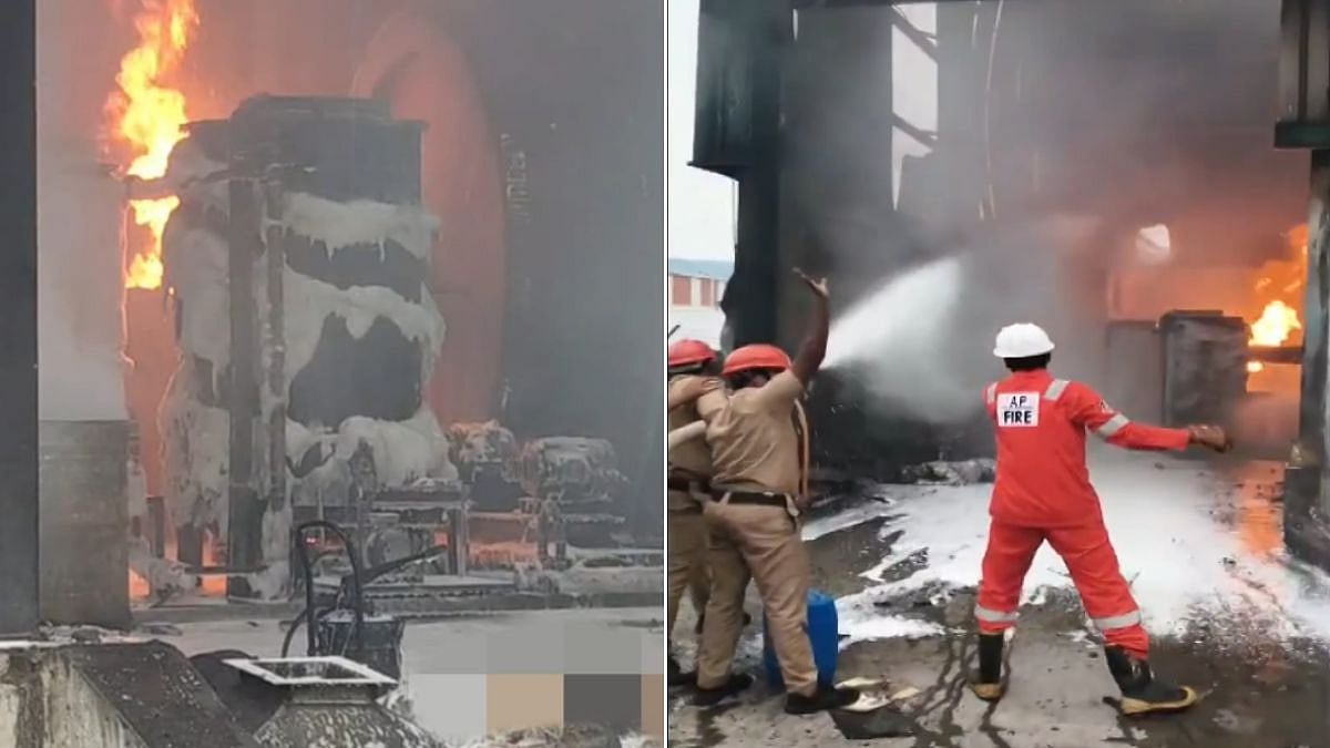 Andhra Pradesh Tragedy: 2 Workers Killed In Fire At Dakshin Energy Plant In Anakapalli | Video