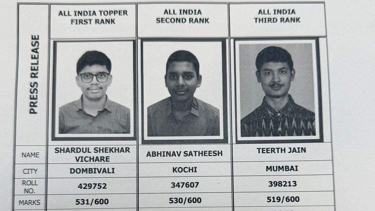 CA Intermediate May 2026 Results: Shardul Vichare From Dombivli Secures All India Rank 1
