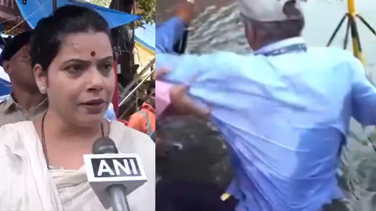 BMC Sanitation Worker Falls Into Open Manhole In Front Of Mumbai Mayor Ritu Tawde; Officials Warned Of Suspension