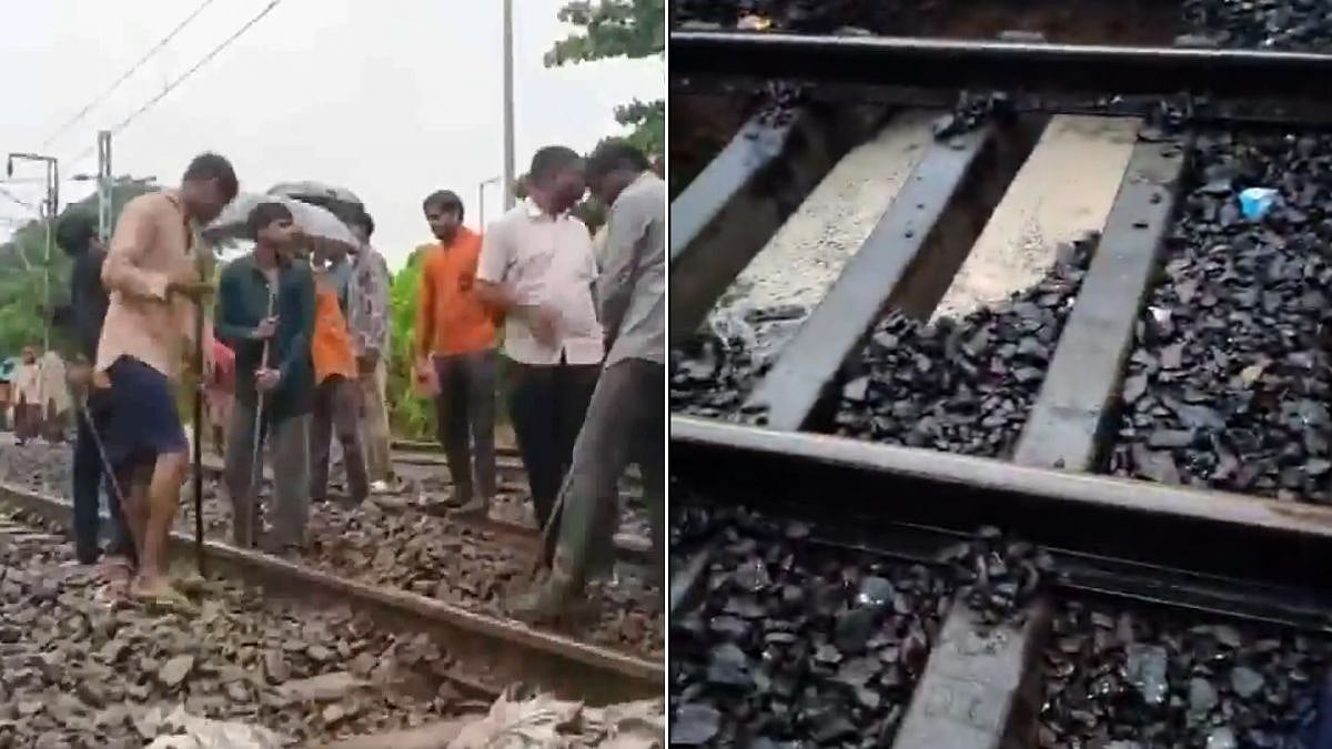 Mumbai Rains Trigger Track Cave-In On Trans Harbour Line; Local Train Services Delayed, Operations Restored With Speed Restrictions | Video