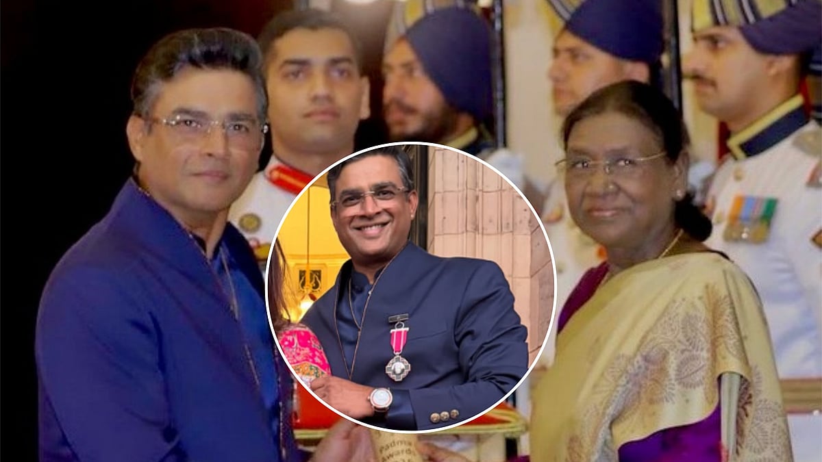 R Madhavan Wears Rare ₹40 Lakh Titan Watch With 18-Karat Rose Gold Case At Padma Awards Ceremony - VIDEO