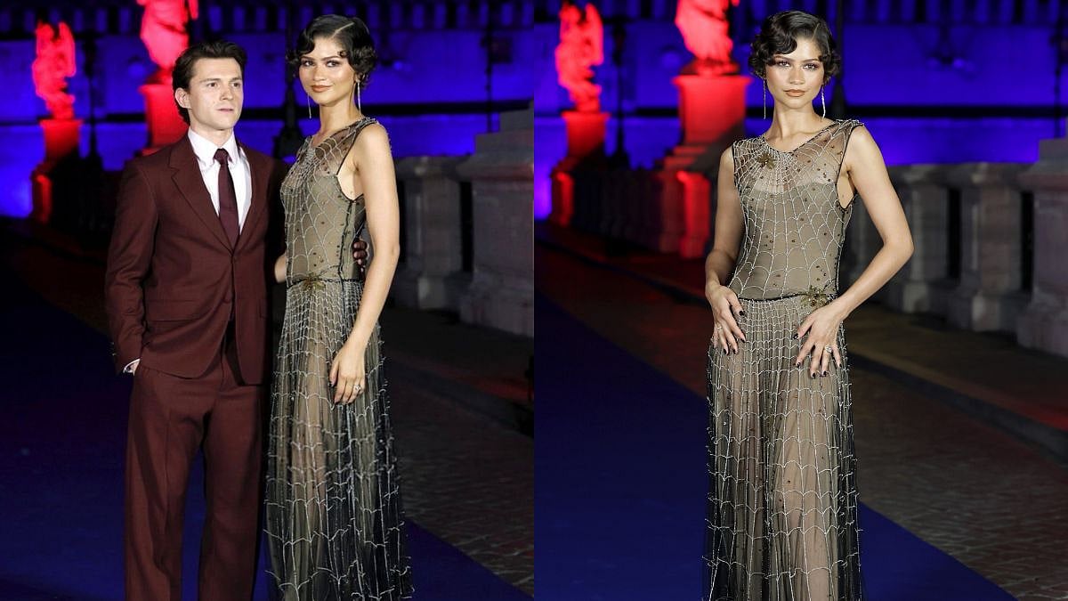 Zendaya Turns Spider-Woman In 35-Year-Old Web Gown For Rome Premiere With Husband Tom Holland
