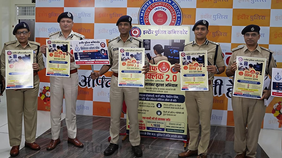 Indore Police Launches 'Safe Click 2.0' Cyber Awareness Campaign