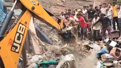 12-Year-Old Dies After Two-Storey Building Collapse In Ujjain; 8 Rescued-- VIDEO
