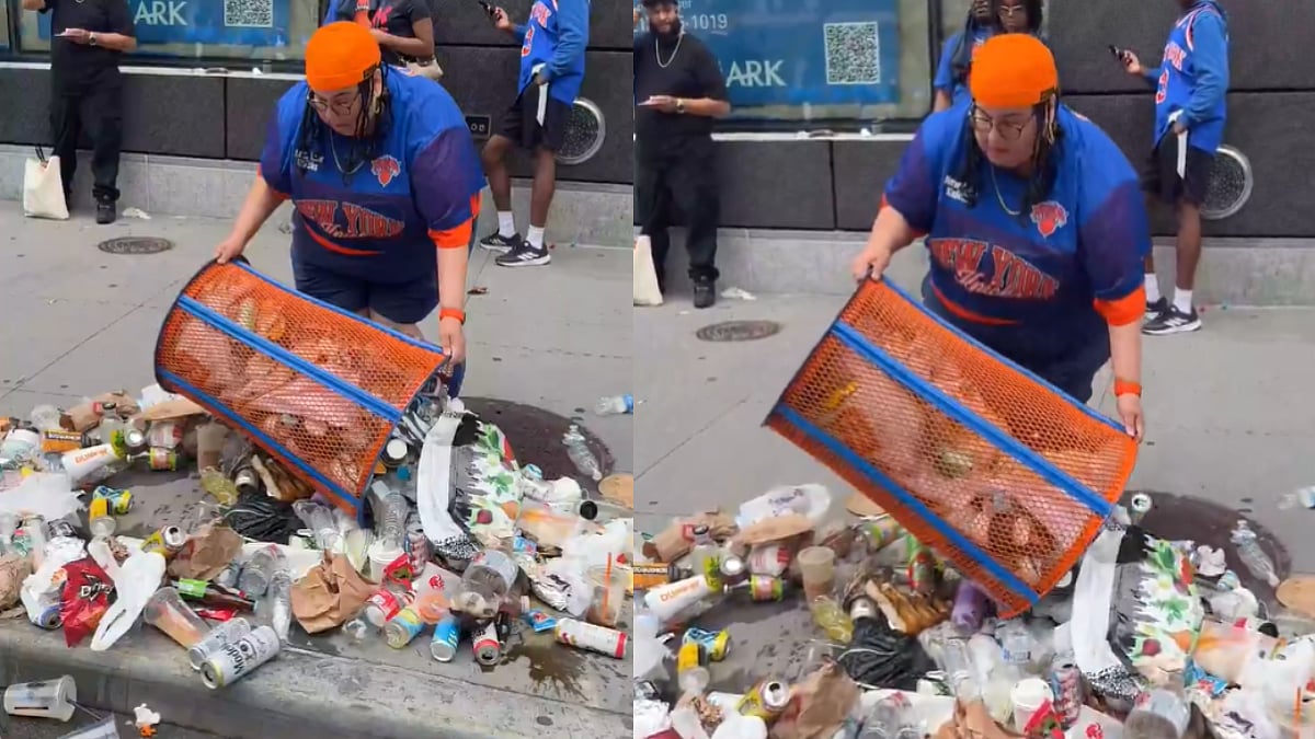 Woman Loses Job At JPMorgan Chase After Stealing New York Knicks' 'Trash Can' During Championship Parade | Video