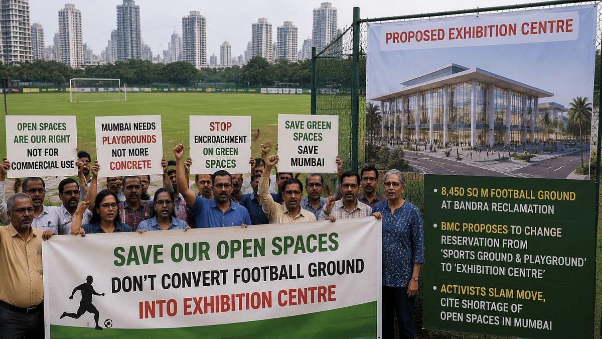 Mumbai: Activists Oppose BMC Move To Convert Football Ground At Bandra Reclamation Into Exhibition Centre