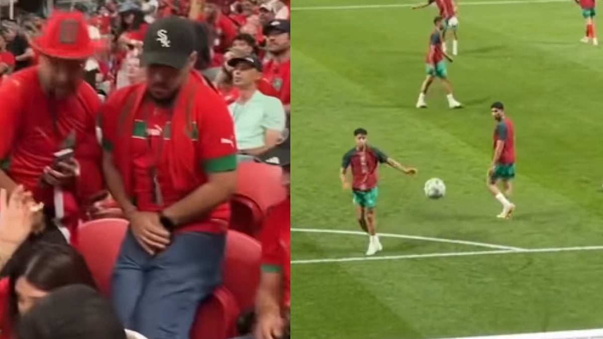 FIFA World Cup 2026: Moroccan Fan Gets Hit On His Groin Area By Football Ahead Of MAR vs HAI Match | Video
