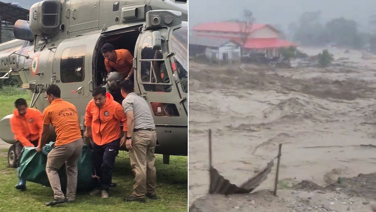Arunachal Crisis: IAF & State Govt Launch Emergency Rescue & Relief Operations In Flood-Hit Keyi Panyor | Video