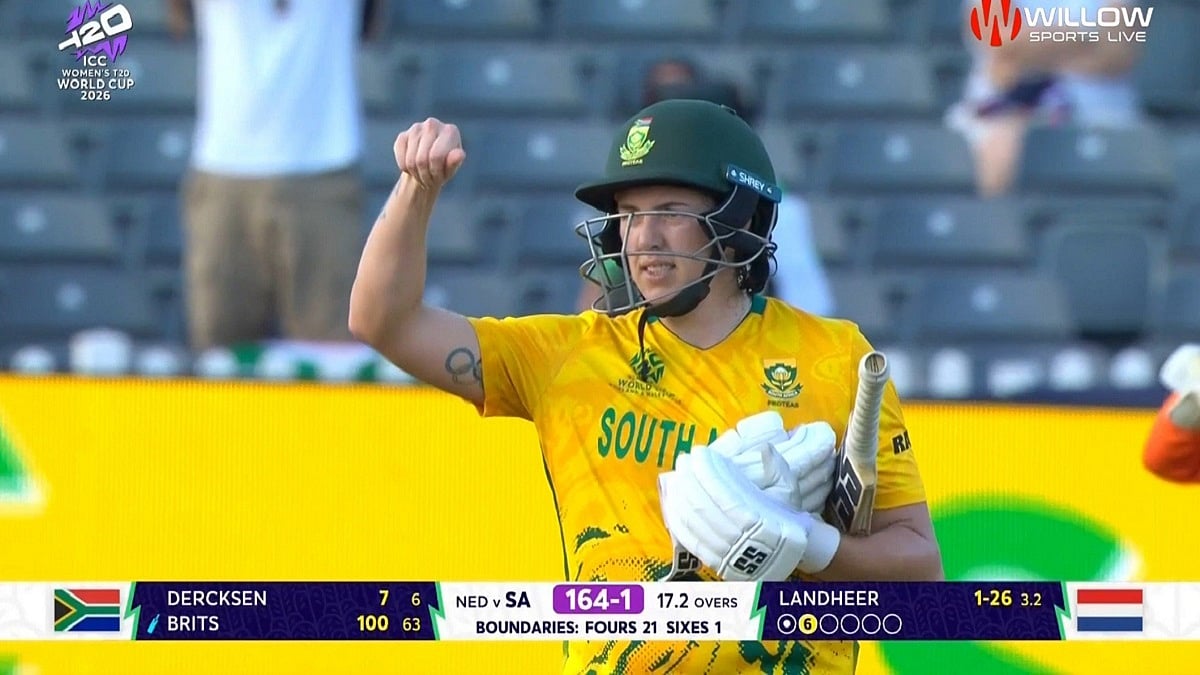 SA W Vs NED W: Tazmin Brits Hammers 63-Balls 100 As South Africa Dominate Netherlands In ICC Women's T20 World Cup 2026