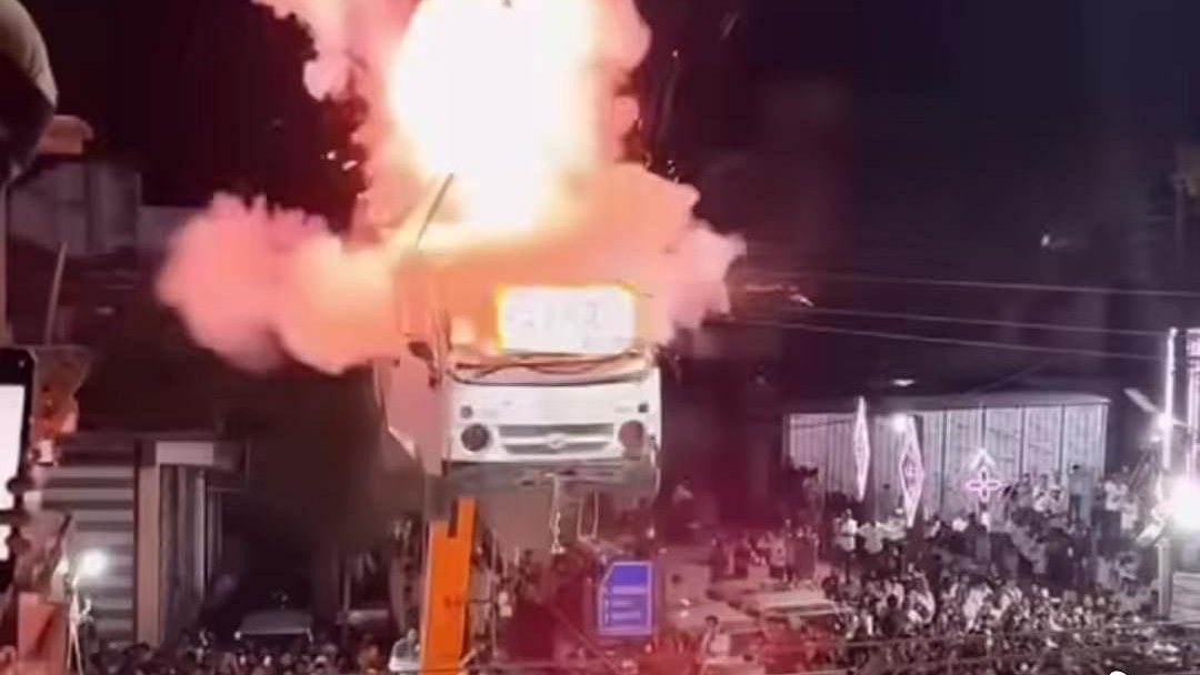 Car Lifted 40 Feet, Then Burst During Muharram Procession In Barnagar