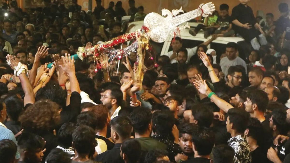 Lucknow Mourns Hazrat Abbas As Historic Alam-e-Fateh Furat Procession Draws Thousands