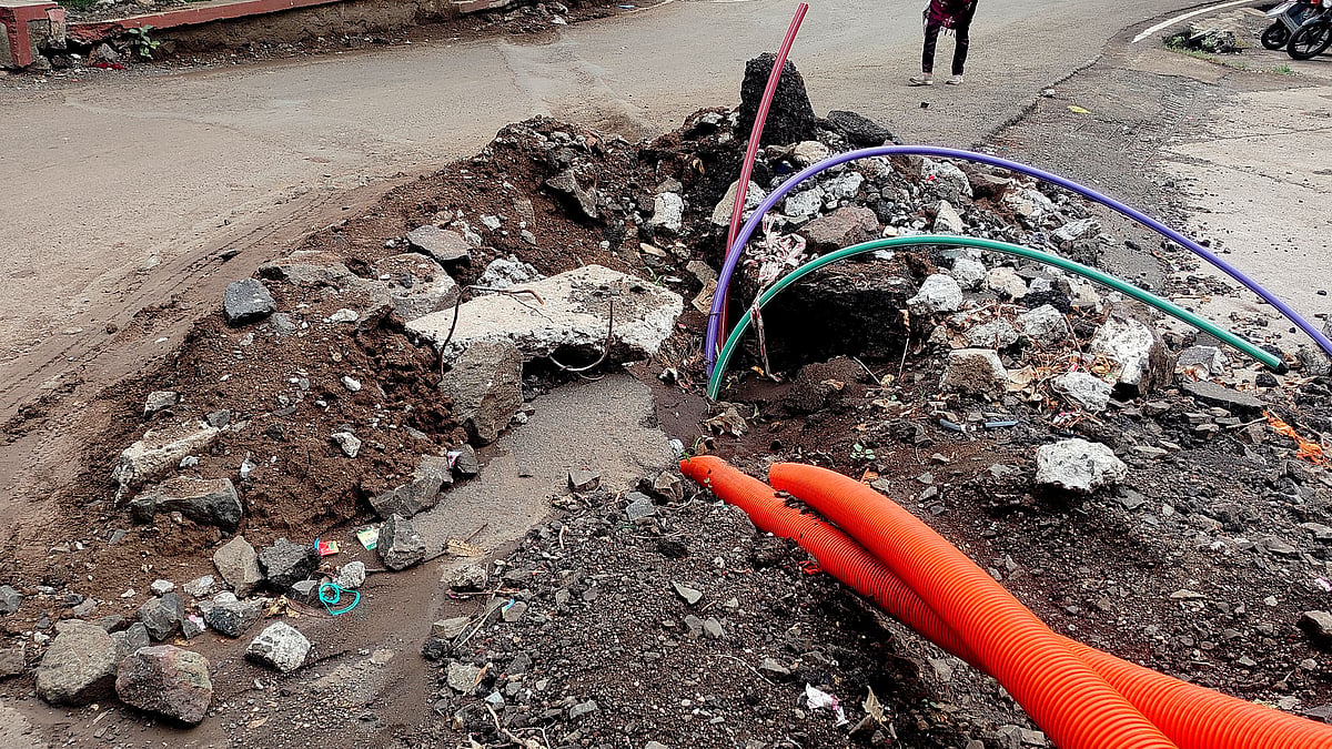Nashik: First Rain Offers ‘Trailer’ Of Monsoon; Excavation Turns Roads Into Muddy Pits, Citizens Distressed