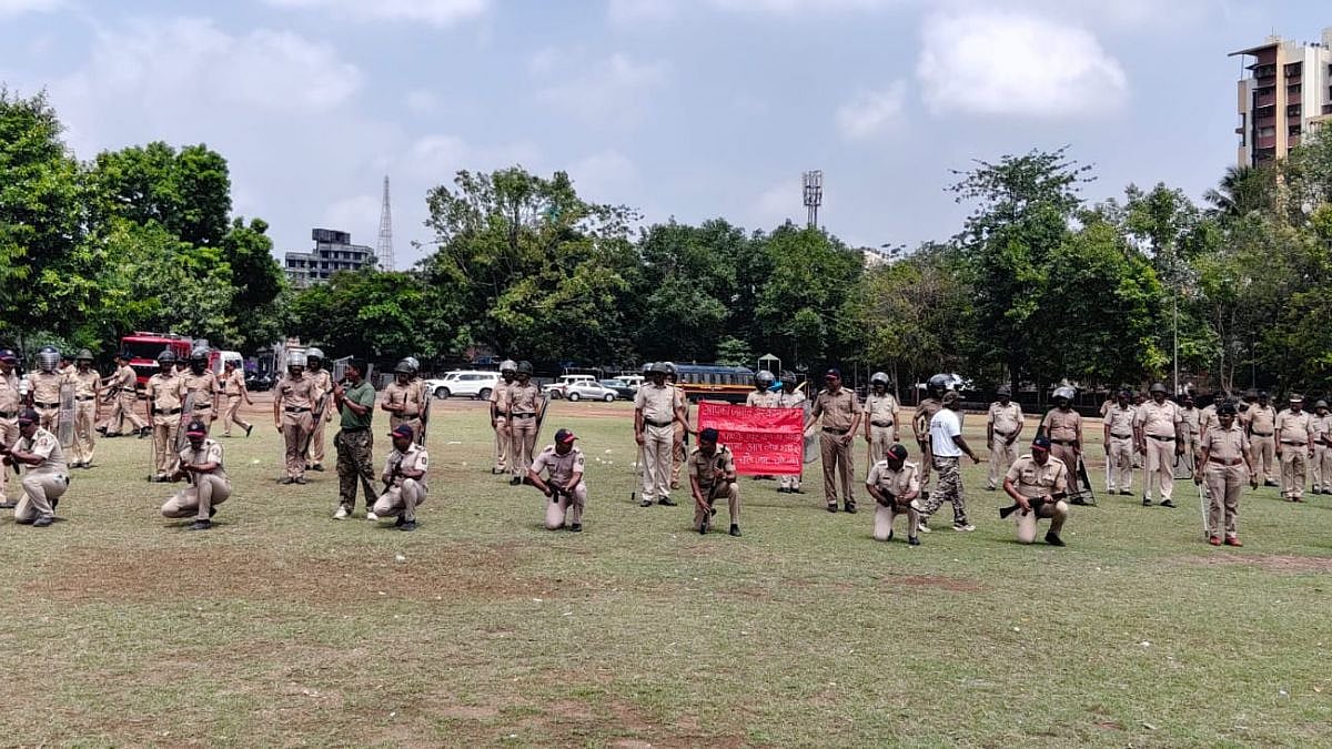 Kalyan Police Conduct Riot Control Mock Drill To Strengthen Emergency Response Preparedness