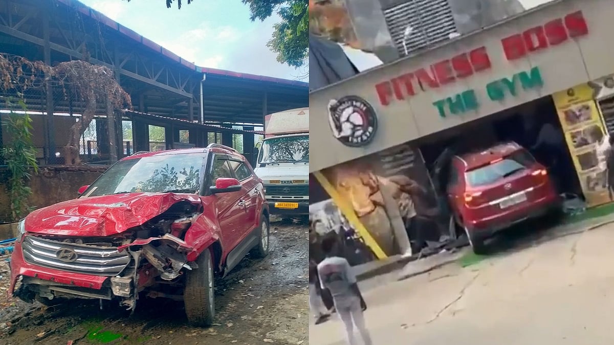 Car Crashes Into Gym In Mumbai's Marol, Receptionist Injured After Driver Loses Control - VIDEO 