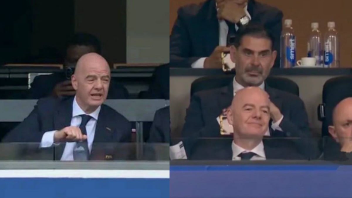 'Does He Clone Himself?': Fans Baffled As Gianni Infantino Appears At 2 FIFA World Cup Matches In One Day