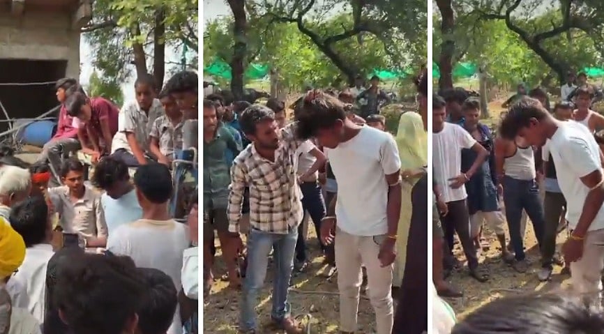 Man Tied To Tractor-Trolley, Beaten & Burnt With Iron Rod For Stealing Silver Anklets Of Elderly Woman In MP’s Rajgarh — Video