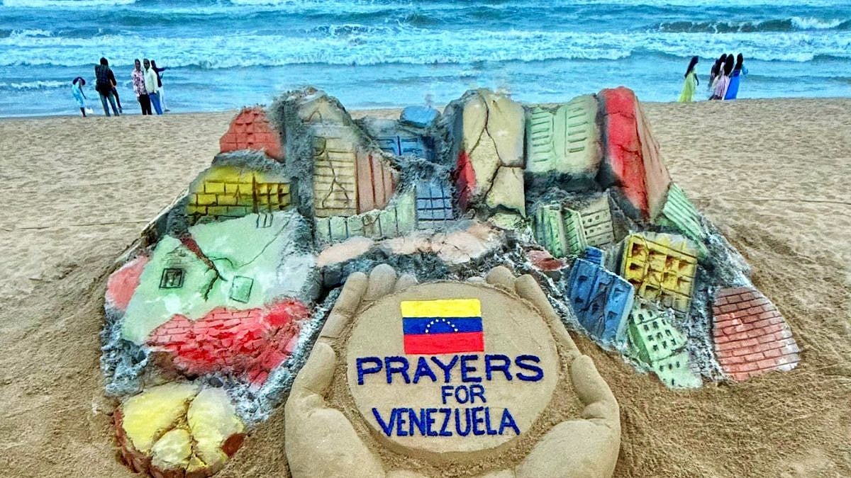 ‘Prayers For Venezuela’: Sudarsan Pattnaik’s Sand Sculpture At Puri Beach Honours Earthquake Victims