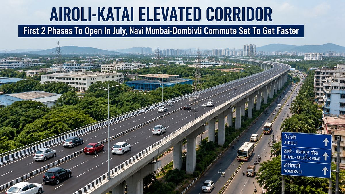 Airoli-Katai Elevated Corridor: First 2 Phases To Open In July, Navi Mumbai-Dombivli Commute Set To Get Faster