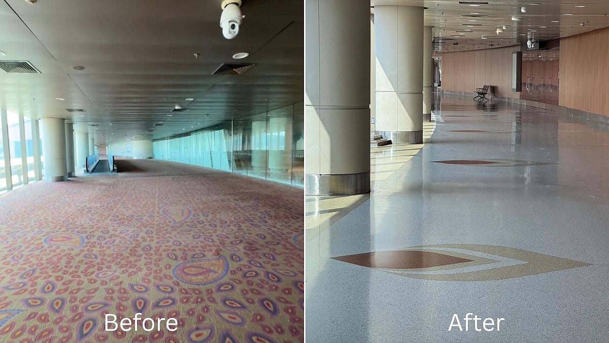 Mumbai Airport To Replace Iconic Terminal 2 Peacock Carpet With Terrazzo Flooring By March 2027