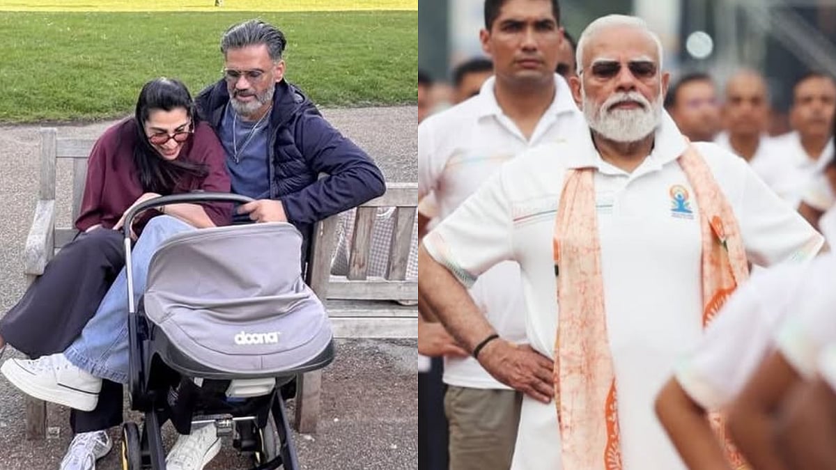 'Modi Ji Modi Ji Bolti Hai..': Suniel Shetty Reveals His 15-Month-Old Granddaughter Offers Laddus To Prime Minister Narendra Modi's Picture