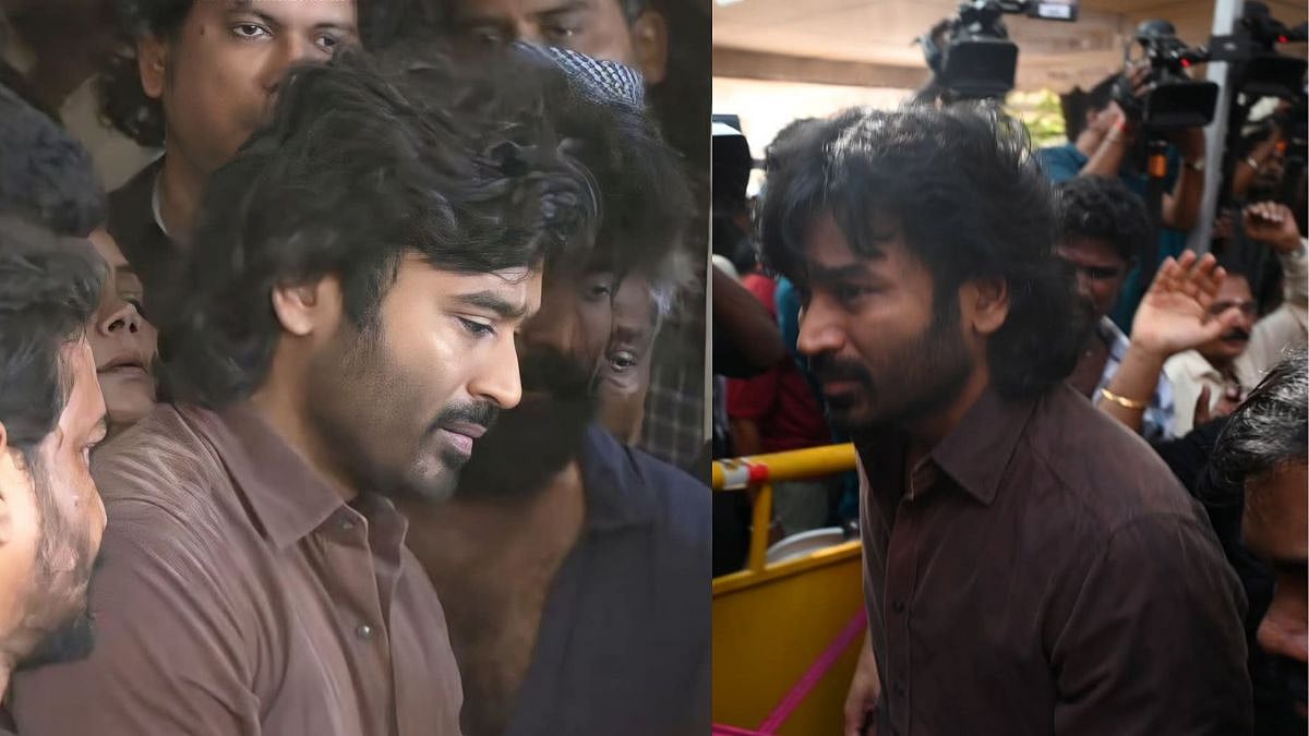 Dhanush Breaks Down At K Bhagyaraj's Funeral, Emotional Video Leaves Fans Heartbroken- VIDEO