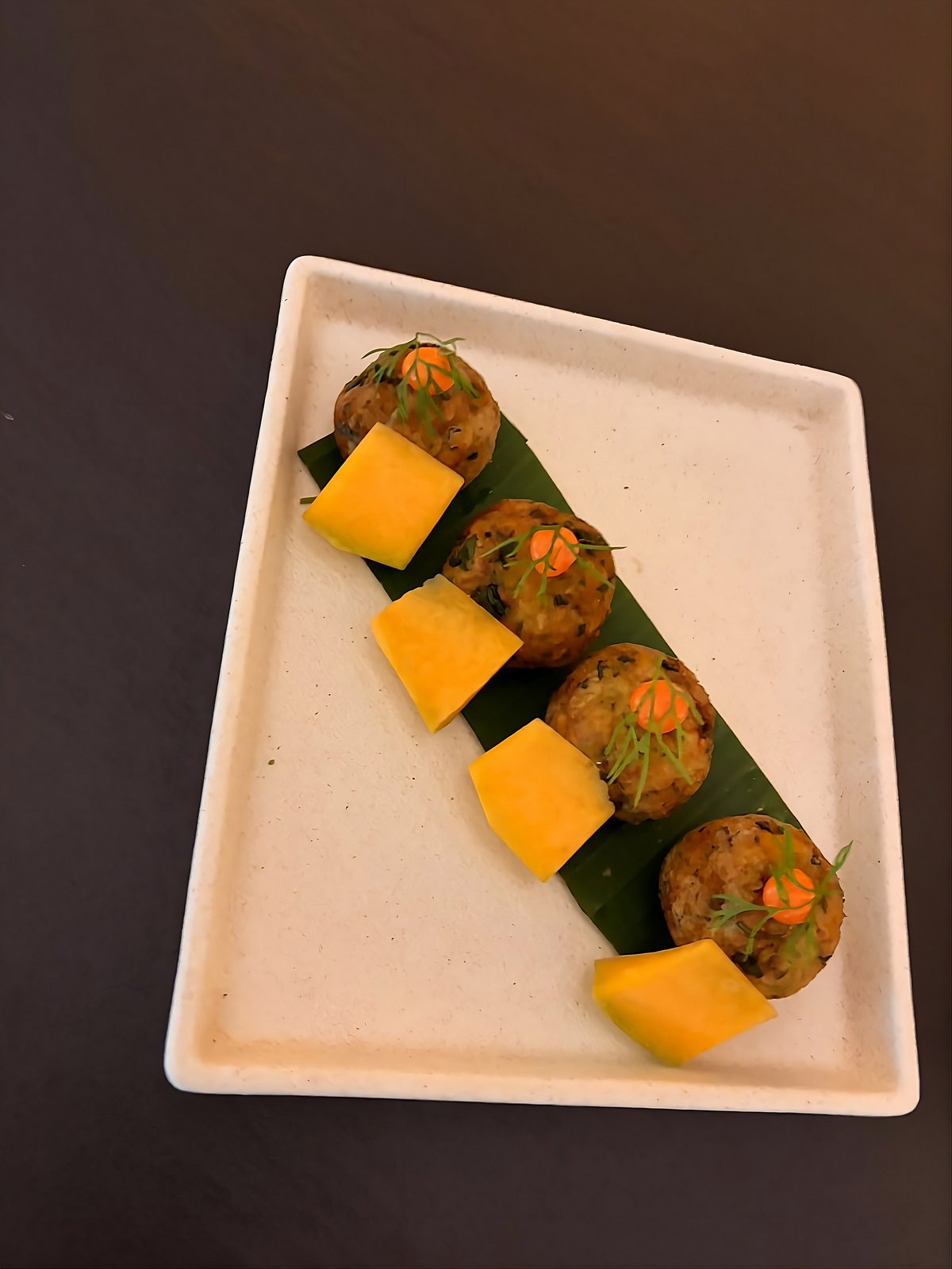 Pumpkin pakoda at Nayra