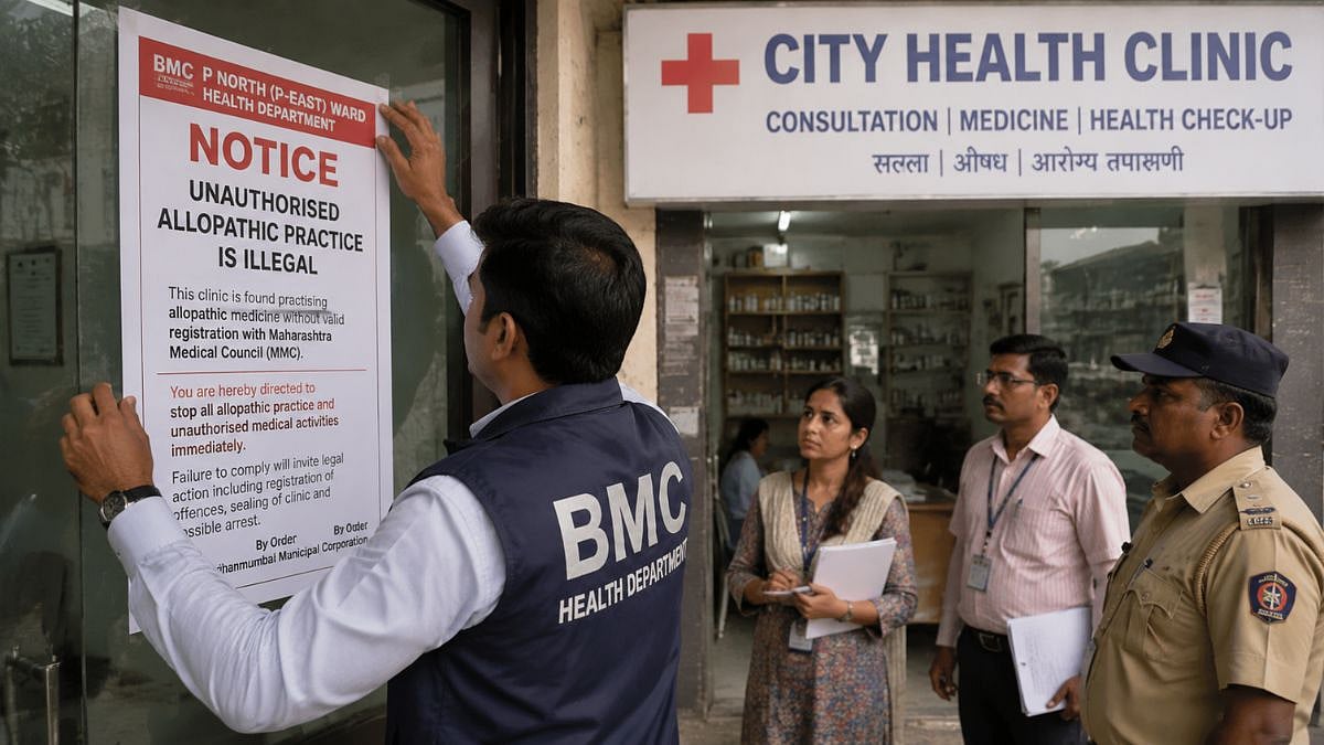 Mumbai: BMC Issues Notices To Clinics Over Alleged Unauthorised Allopathic Practice In P North Ward