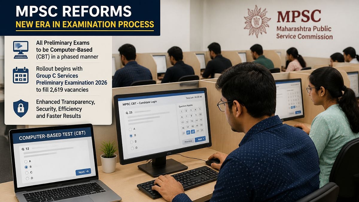 MPSC To Introduce Computer-Based Preliminary Exams From 2026; Group C Recruitment To Lead Rollout