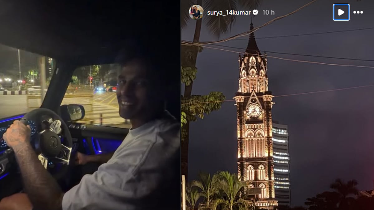Former Team India Skipper Suryakumar Yadav Enjoys Late-Night Drive With His Wife In Mumbai | Video