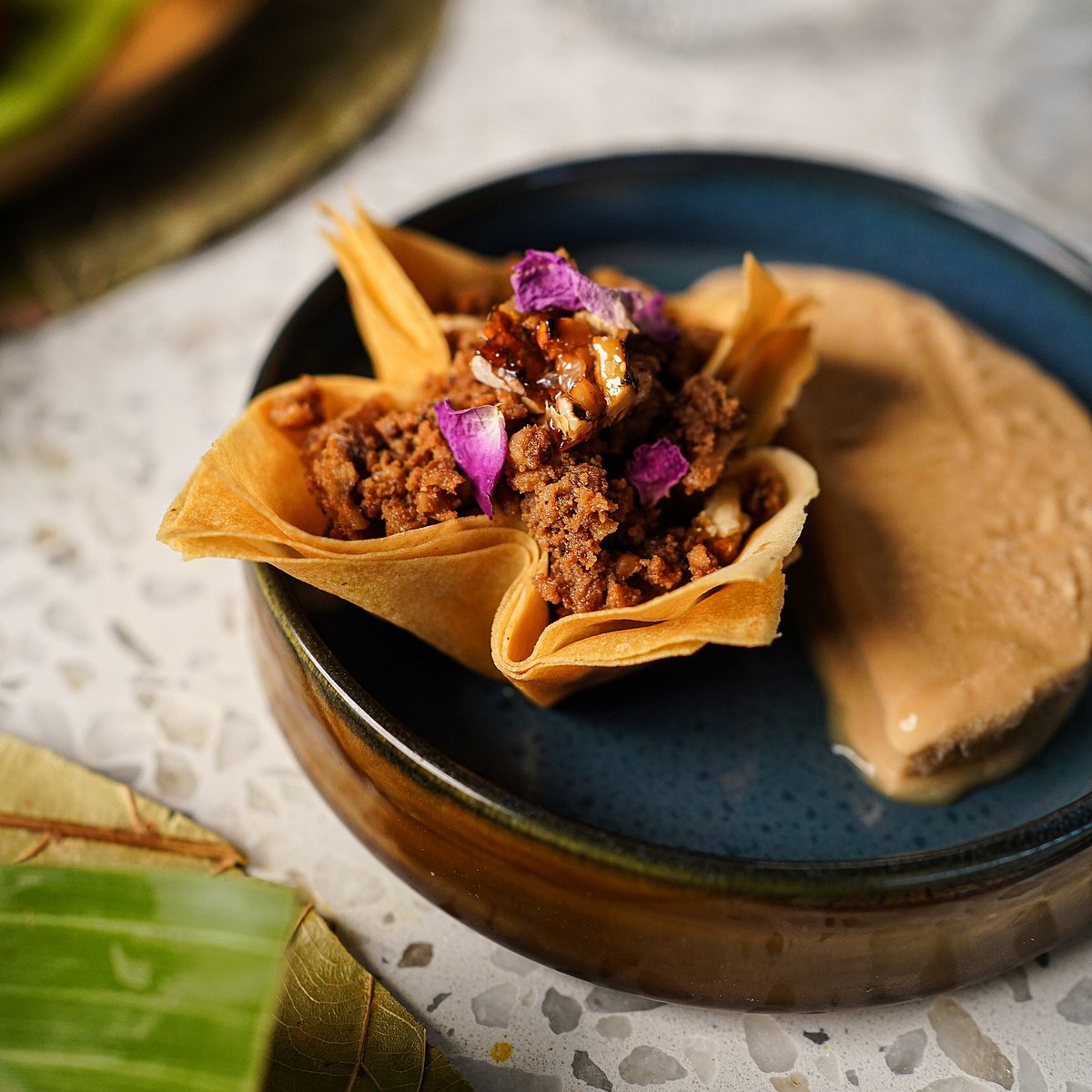 Akhrot Halwa Khaja Cups with Kulfi
