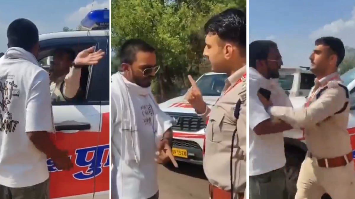 'Aap Mera Phone De Do': VIDEO Shows MP Dial 112 Cop Snatching Phone, Assaulting Man