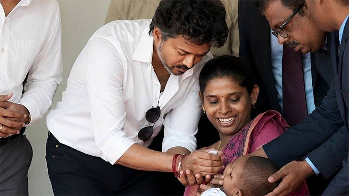 'Lucky Baby': Tamil Nadu CM Vijay Launches Polio Vaccination Campaign; Netizens Love His Interaction With Infant 