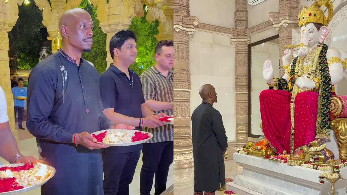 Hollywood Actor Tyrese Gibson Seeks Blessings At Mumbai Temple, Calls India Visit A 'Life-Changing Experience'