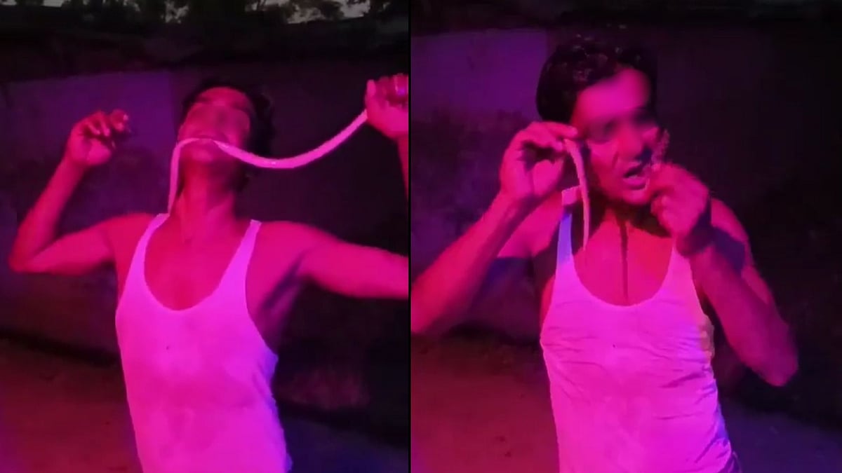 UP Man Puts Dead Snake Into His Mouth To Film Video For Social Media; Hospitalised After Residual Venom Enters Body - WATCH 