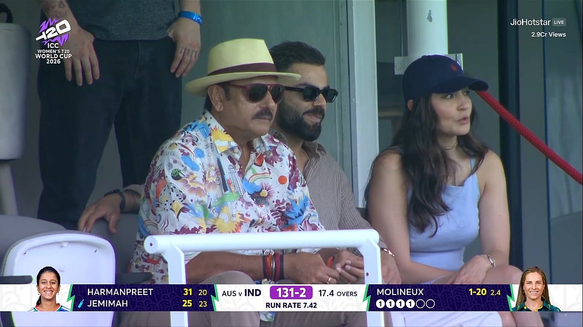 Virat Kohli, Anushka Sharma And Ravi Shastri Spotted Watching IND-W Vs AUS-W Women's T20 World Cup 2026 Clash At Lord's; Pictures Go Viral
