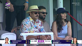 Virat Kohli, Anushka Sharma and Ravi Shastri attend India vs Australia Women’s T20 World Cup at Lord’s