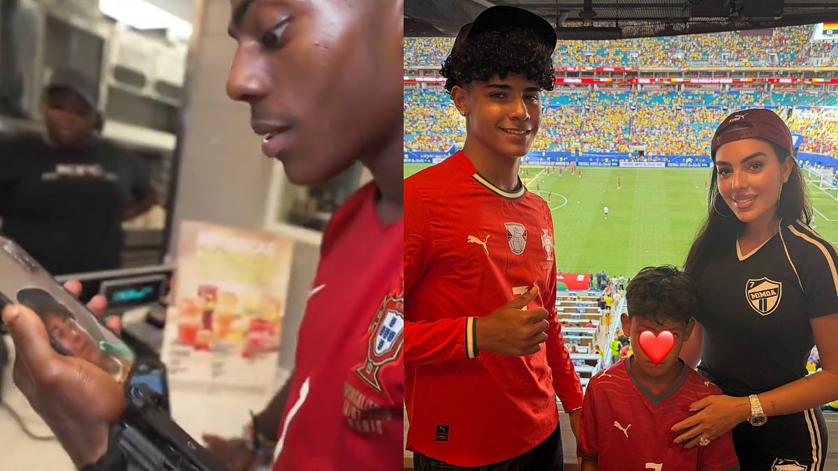 'I Just Said Hi To Georgina!': IShowSpeed Speaks With Georgina Rodriguez & Cristiano Ronaldo Jr. After POR vs COL FIFA World Cup 2026 Match | Video