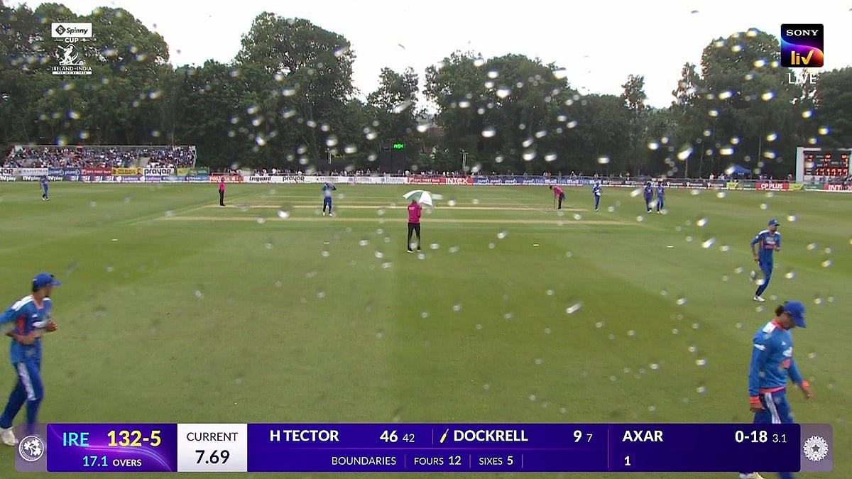 India Vs Ireland 2nd T20I: Rain Halts Play With Ireland On 132/5 After 17.1 Overs