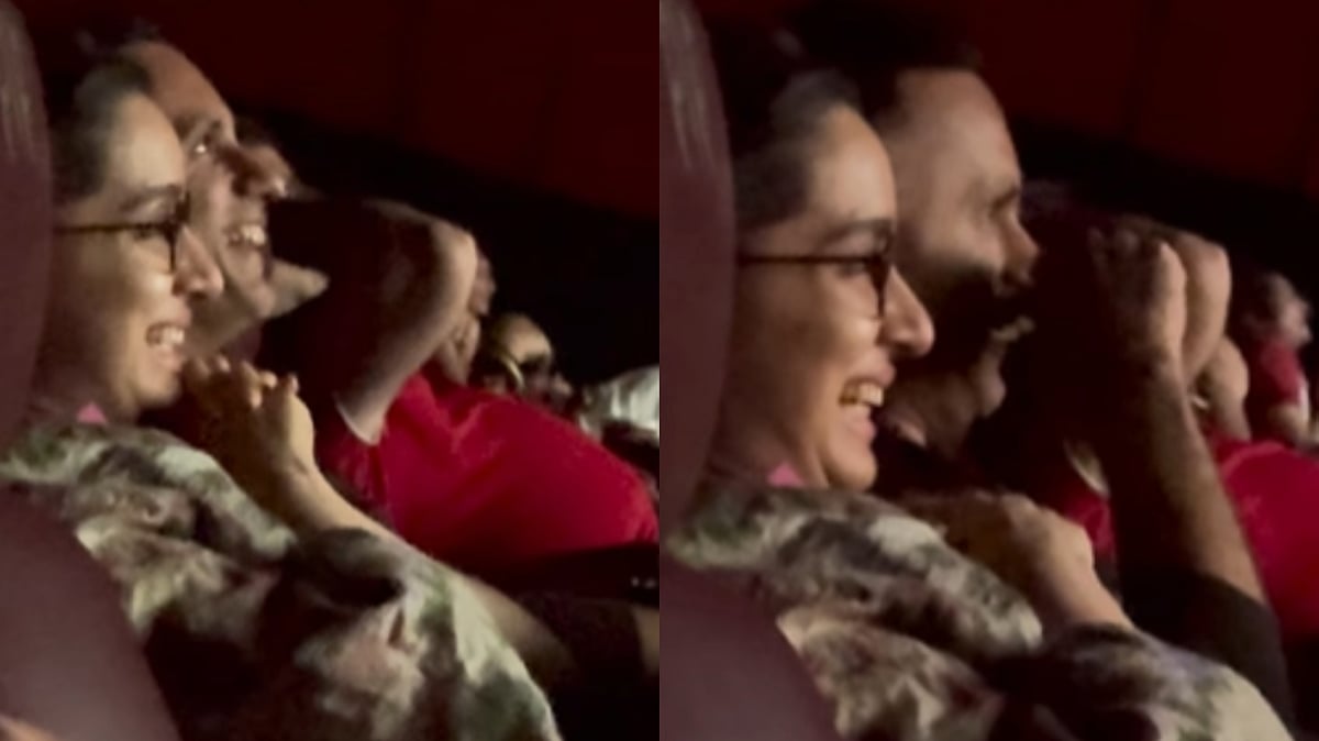 Video: Shraddha Kapoor Can't Stop Laughing While Watching Welcome To The Jungle With Rumoured Boyfriend Rahul Mody