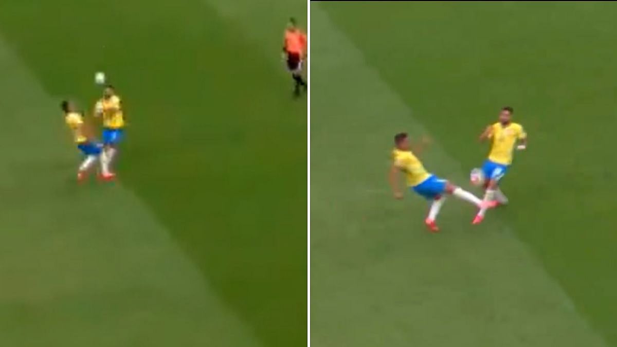'Brazil Vs Brazil': Casemiro Hilariously Tackles Paqueta During Japan Clash In FIFA World Cup 2026; Video Viral