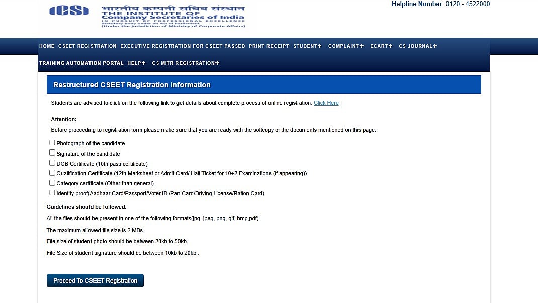 ICSI CSEET October 2026 Registration Closes Tomorrow At smash.icsi.edu; Check Details Here 