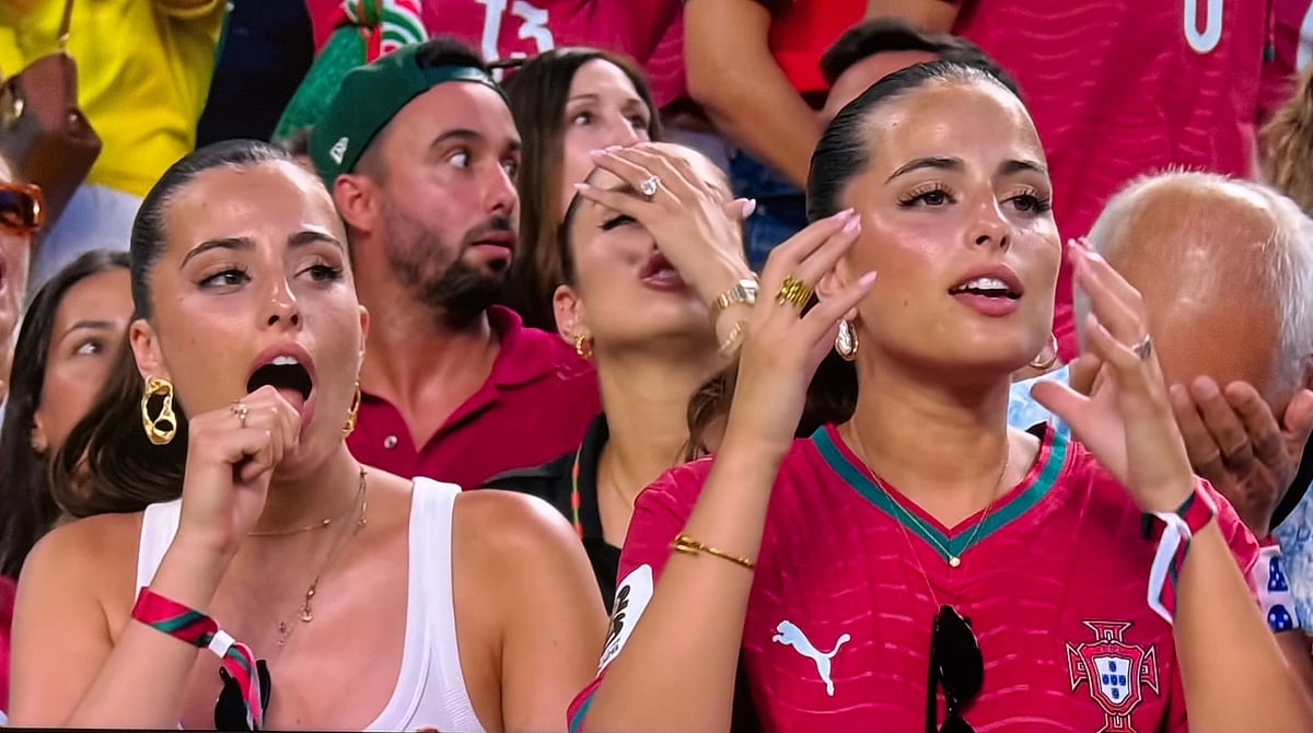 Portugal Twins Go Viral For Steamy Reaction To Cristiano Ronaldo's Bicycle Kick Miss At FIFA World Cup 2026 | VIDEO