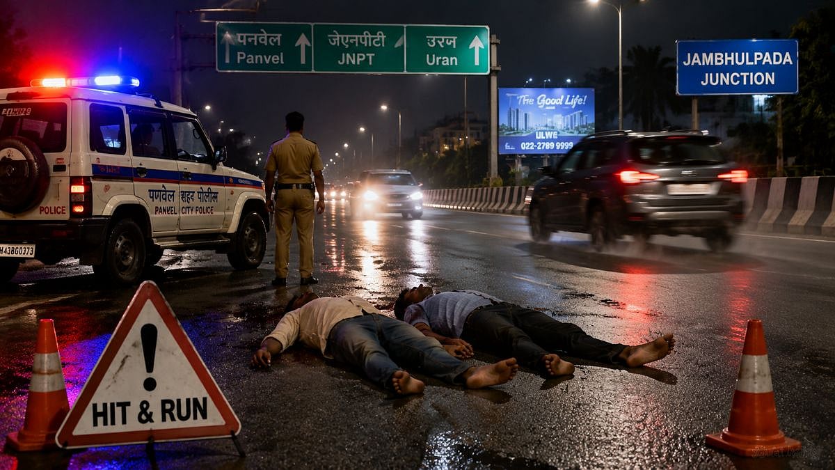 Navi Mumbai Tragedy: 2 Unidentified Men Killed In Hit-And-Run On Panvel–JNPT Road; Driver Absconding