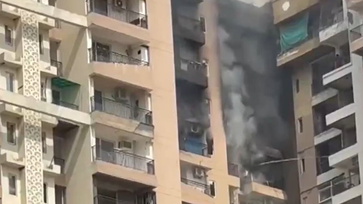 Noida Fire: Blaze Erupts At High-Rise After AC Blast In Sector 119, 6  Fire Tenders Deployed - VIDEO