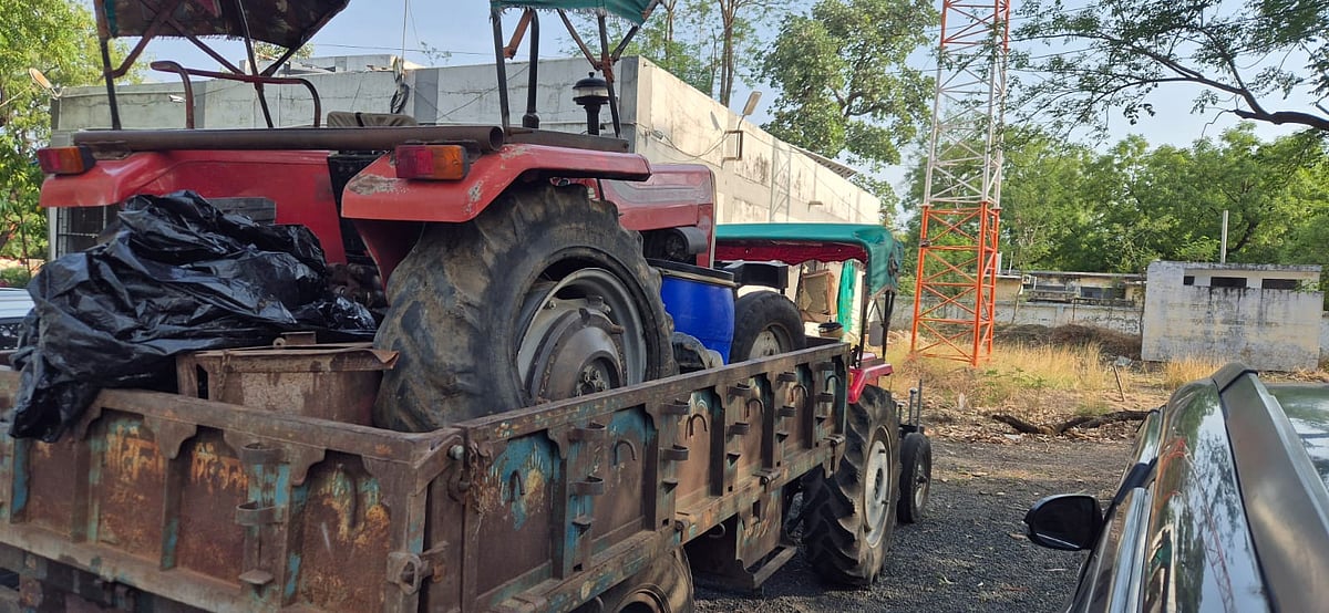 Drugs Hidden Inside Tractor Tyres Seized In Piplia Mandi