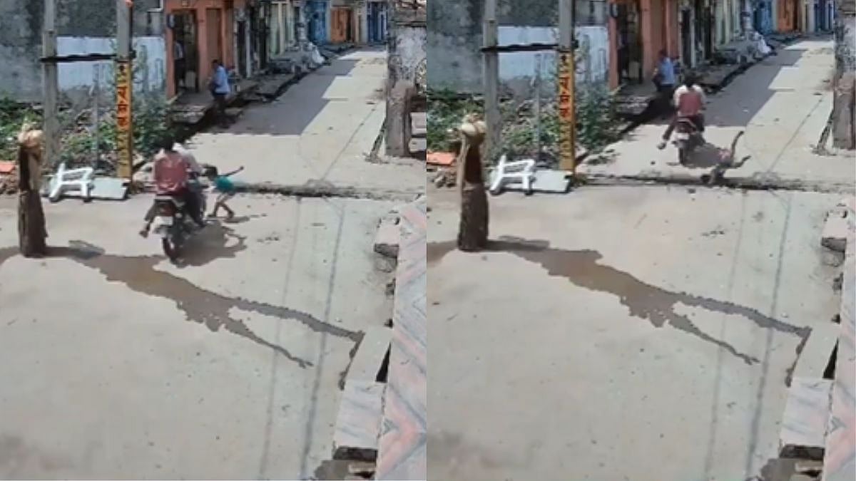 Speeding Motorcycle Rams Over Young Child In Maharashtra's Akola District - Video