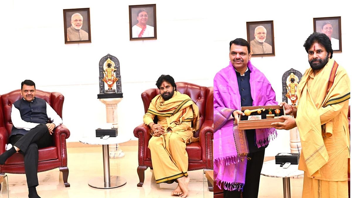 Andhra Pradesh Dy CM Pawan Kalyan Meets Maharashtra CM Devendra Fadnavis In Mumbai; Both Discuss  Wildlife Conservation
