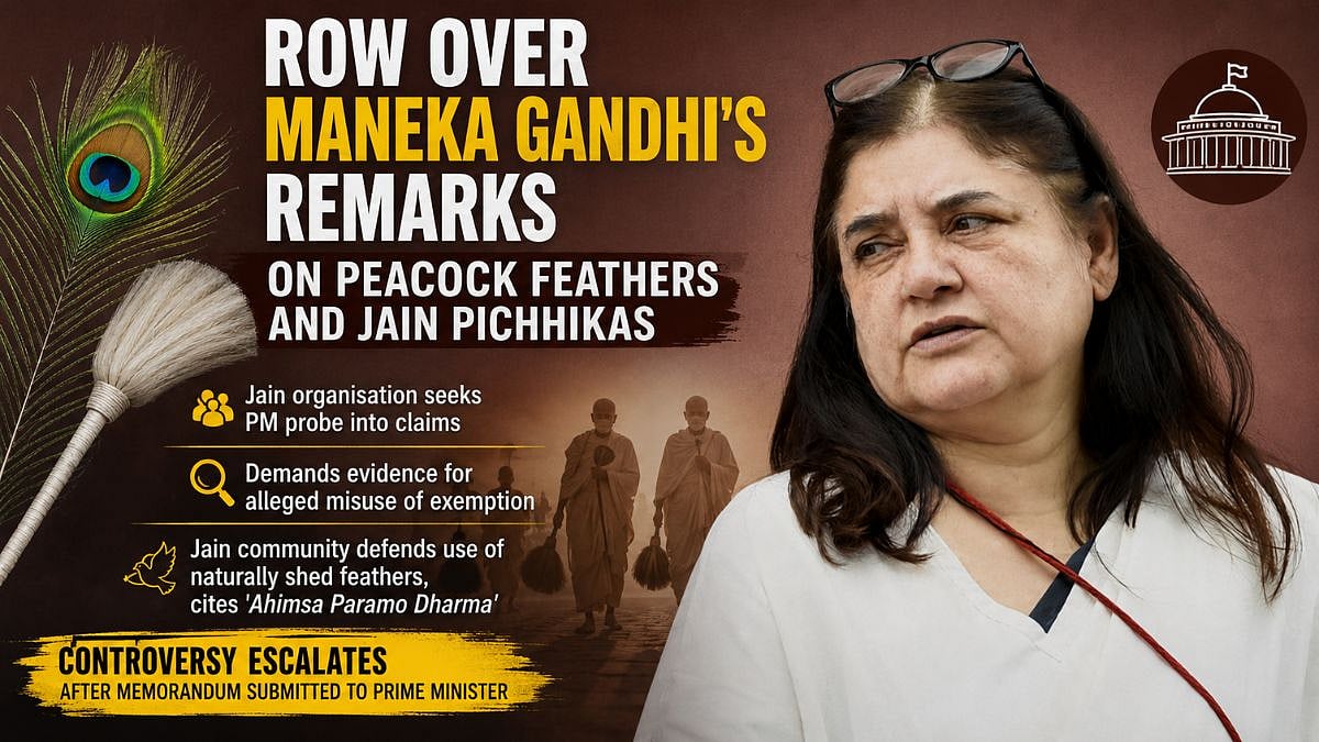 Mumbai: Row Over Maneka Gandhi's Peacock Feather Remarks; Jain Group Seeks PM Probe Into Claims