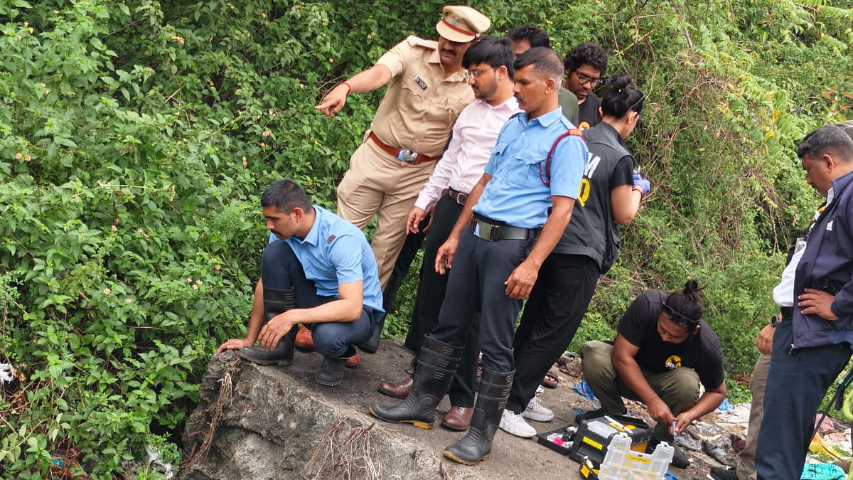 Pune: Indian Gaur Rescued After Getting Trapped Between PMC Water Pipelines On Sinhagad Road