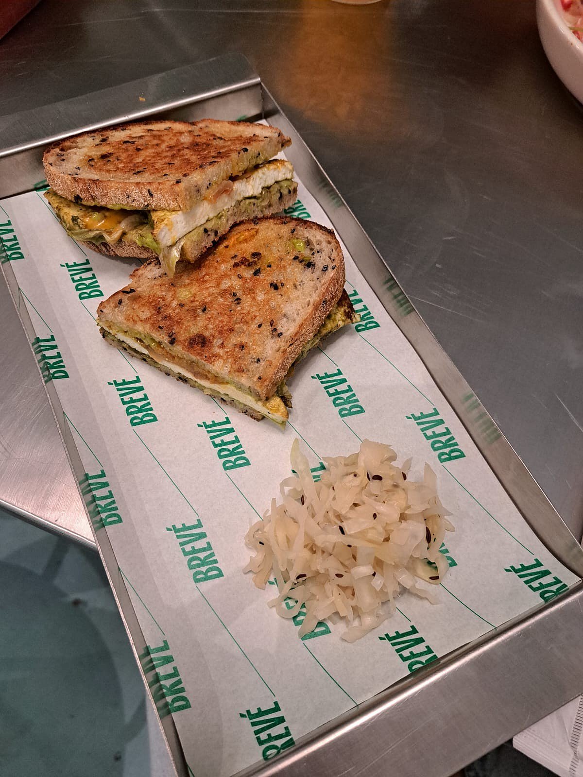Jerk Cottage Cheese Sandwich